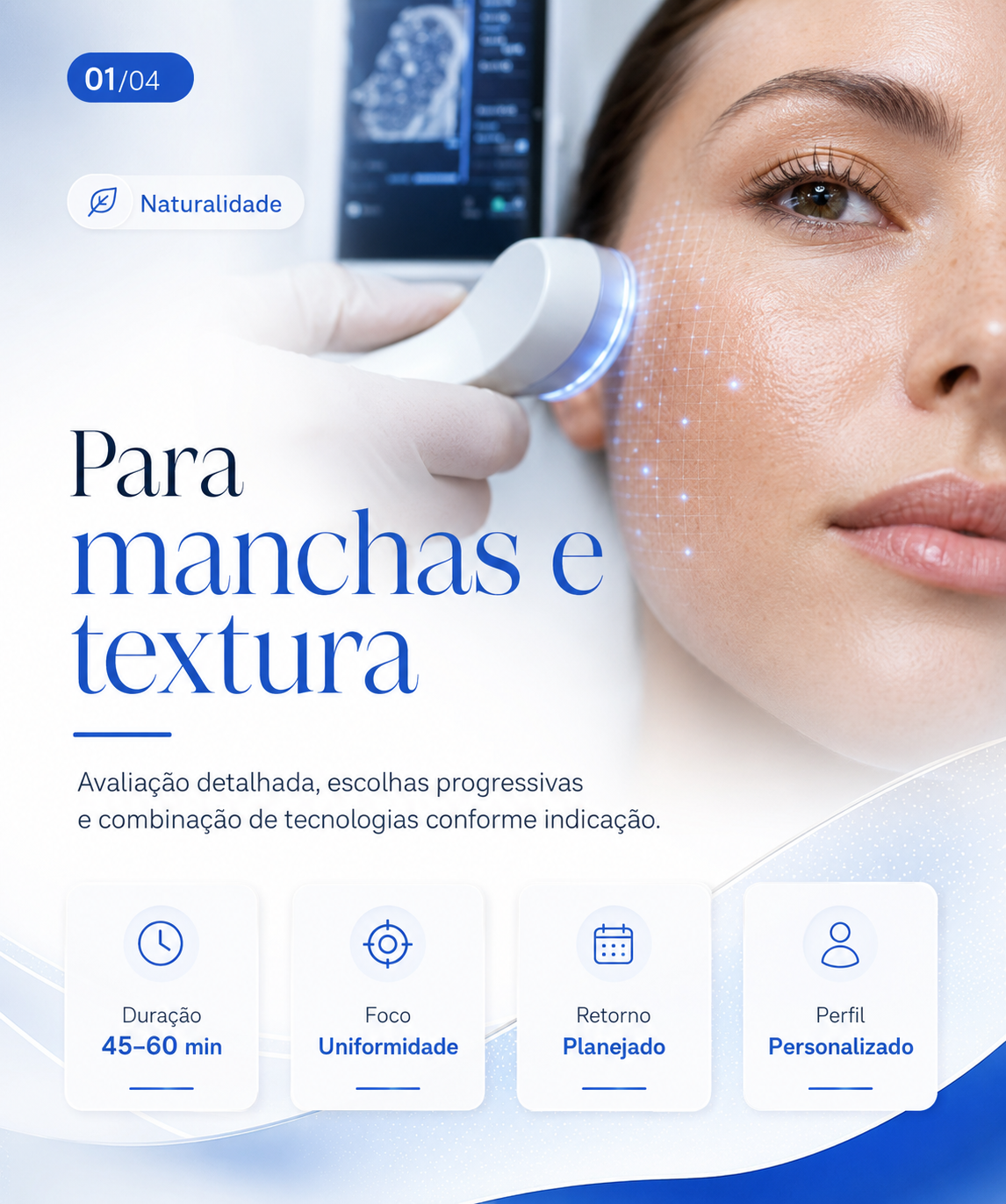 Arte editorial sobre cuidado para manchas e textura